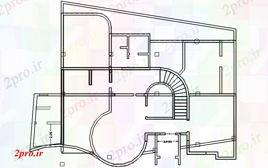 دانلود نقشه مسکونی  ، ویلایی ، آپارتمان  طرحی سایت از خانه مسکونی  (کد88112)