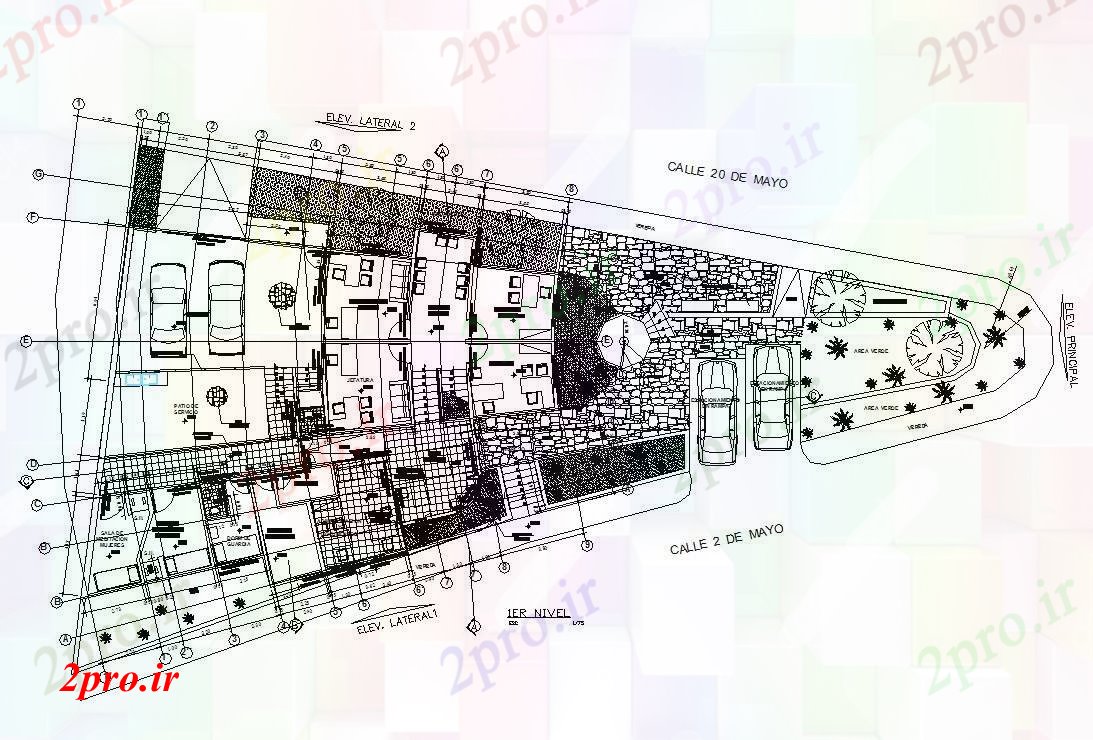 دانلود نقشه بیمارستان - درمانگاه - کلینیک اتوکد بیمارستان 17 در 19 متر (کد88224)