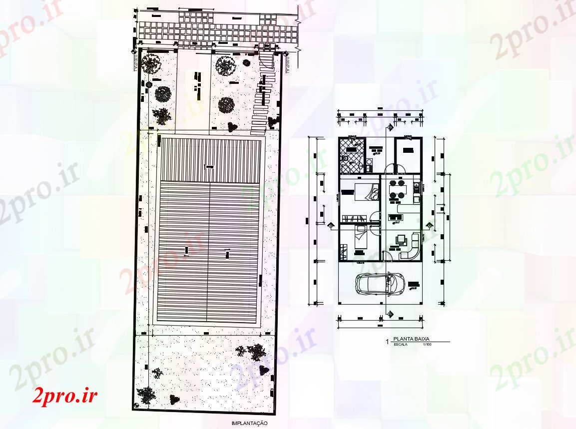 دانلود نقشه مسکونی  ، ویلایی ، آپارتمان   خانه 700mtr X 1400mtr با ابعاد جزئیات (کد88281)