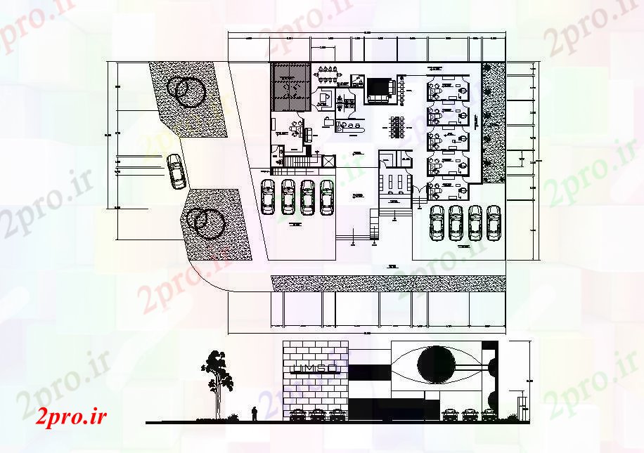 دانلود نقشه بیمارستان -  درمانگاه -  کلینیک   از طرحی کلینیک  (کد88366)