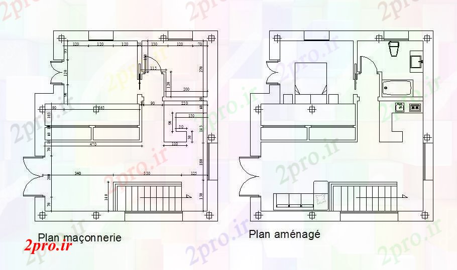 دانلود نقشه مسکونی  ، ویلایی ، آپارتمان    خانه (کد88392)