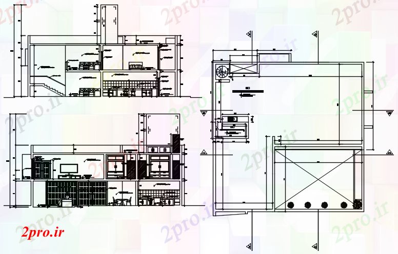 دانلود نقشه مسکونی  ، ویلایی ، آپارتمان   طراحی خانه  (کد88421)