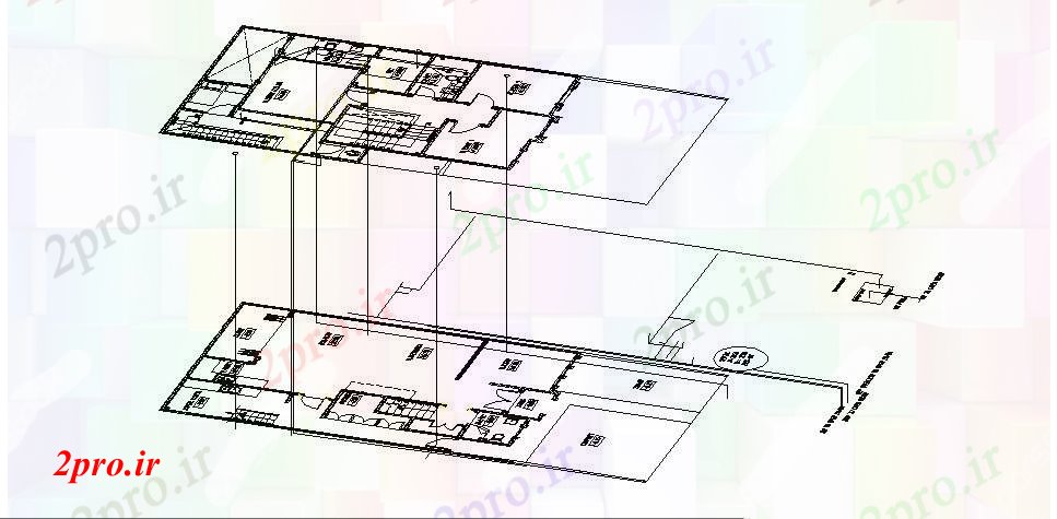 دانلود نقشه ساختمان اداری - تجاری - صنعتی طرحی ساختمان کار با ابعاد جزئیات 10 در 14 متر (کد88488)