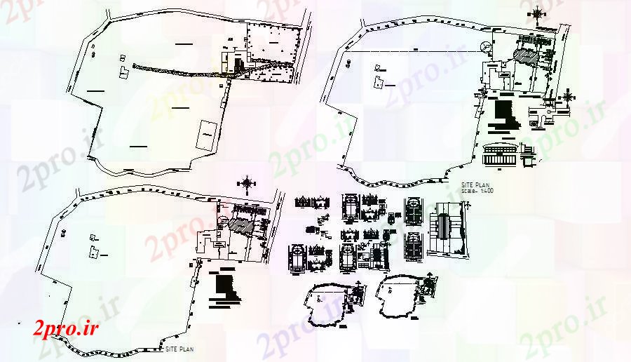 دانلود نقشه کلیسا - معبد - مکان مذهبی طراحی از یک کلیسا با نما (کد88497)