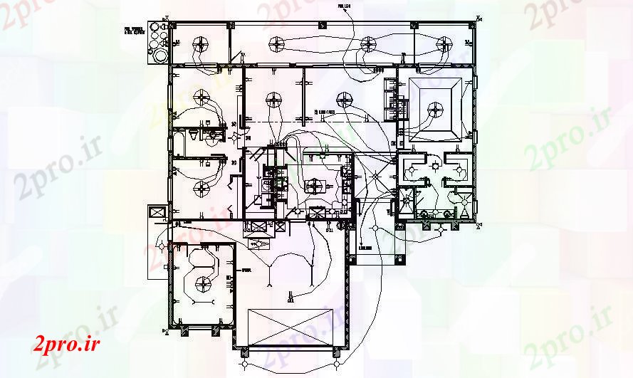 دانلود نقشه مسکونی  ، ویلایی ، آپارتمان   از طرحی برق (کد88508)