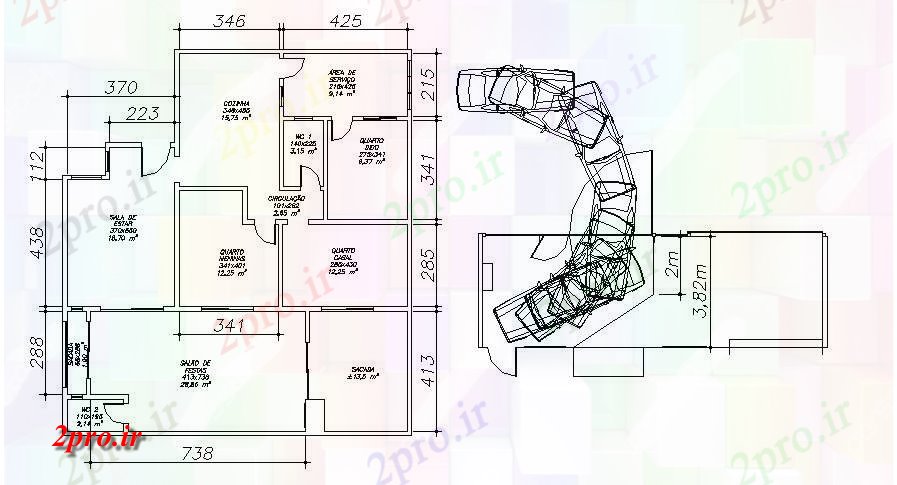 دانلود نقشه مسکونی  ، ویلایی ، آپارتمان  طرحی طبقه طراحی (کد88703)