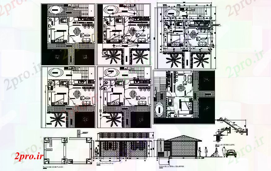 دانلود نقشه ساختمان اداری - تجاری - صنعتی شرکت طرحی دفتر در 7 در 9 متر (کد88719)