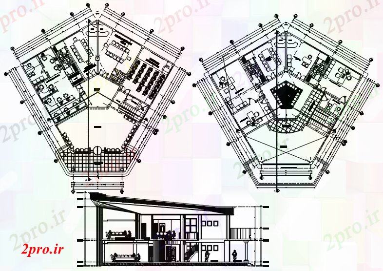 دانلود نقشه دانشگاه ، آموزشکده ، موسسه -  طرحی دانشگاه ، آموزشکده طبقه (کد88785)