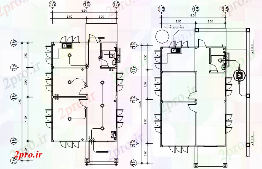 دانلود نقشه مسکونی  ، ویلایی ، آپارتمان  خانه دیاگرام سیم کشی (کد88824)