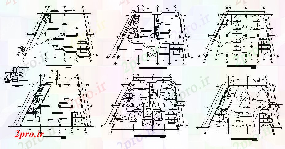 دانلود نقشه مسکونی  ، ویلایی ، آپارتمان  خانه طرحی های زهکشی (کد88948)