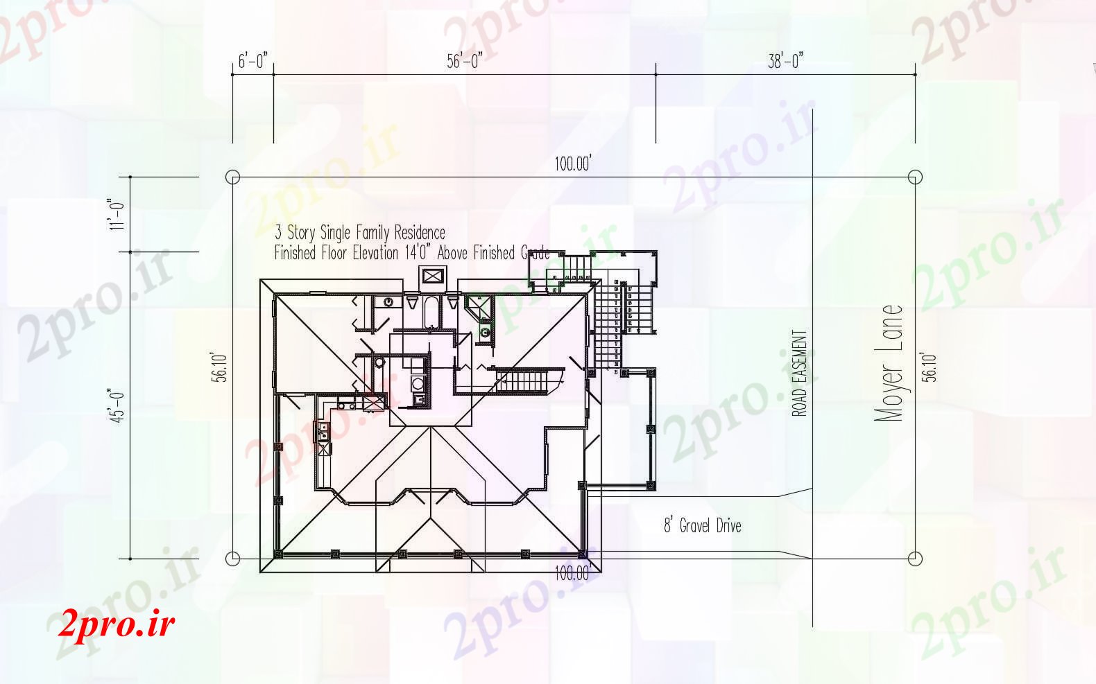 دانلود نقشه مسکونی  ، ویلایی ، آپارتمان  طرحی مسکن کوچک (کد89041)