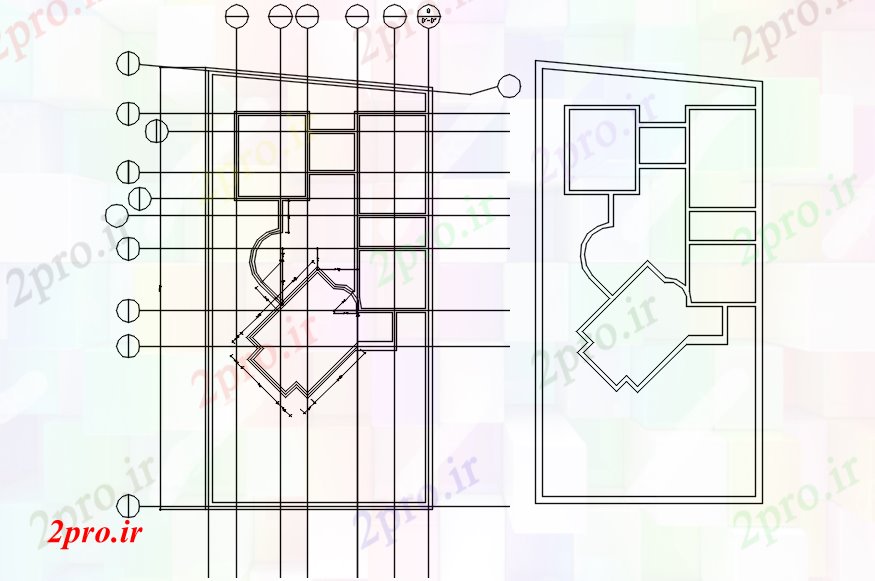 دانلود نقشه مسکونی  ، ویلایی ، آپارتمان  خانه کوچک طراحی (کد89086)