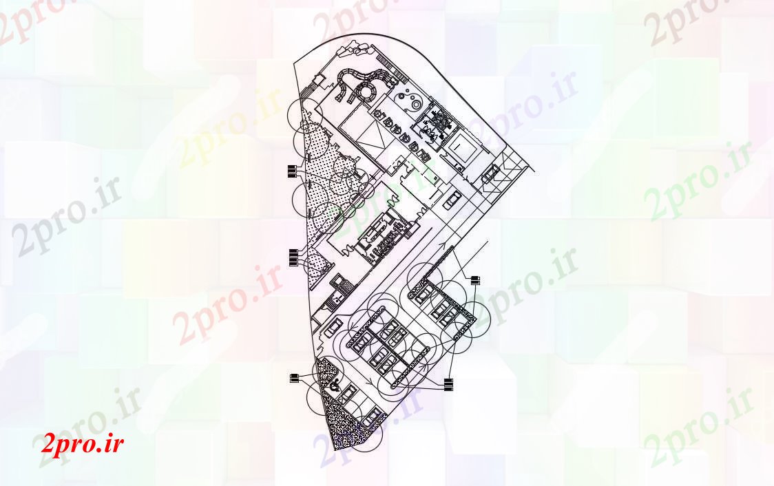 دانلود نقشه باشگاه محل باشگاه وانجمن طرح 8 در 8 متر (کد89137)