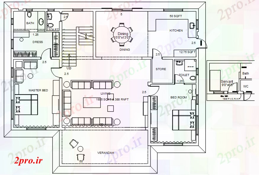 دانلود نقشه مسکونی  ، ویلایی ، آپارتمان  لوکس مدرن طرحی خانه (کد89151)