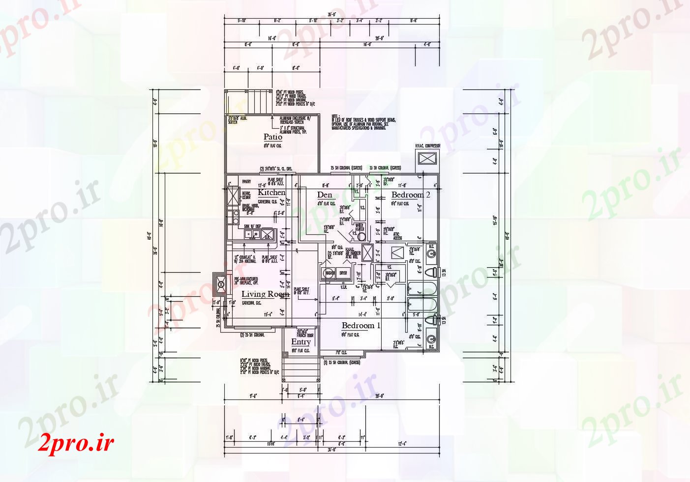 دانلود نقشه مسکونی  ، ویلایی ، آپارتمان  طرحی طبقه خانه کوچک (کد89172)