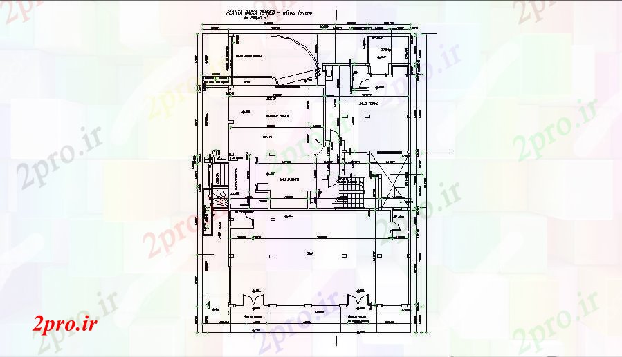 دانلود نقشه مسکونی  ، ویلایی ، آپارتمان  طرحی محل سکونت طبقه (کد89178)