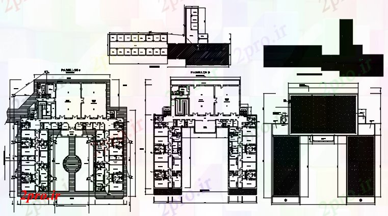 دانلود نقشه بیمارستان -  درمانگاه -  کلینیک کلینیک  طرحی ساختمان طرحی  (کد89259)