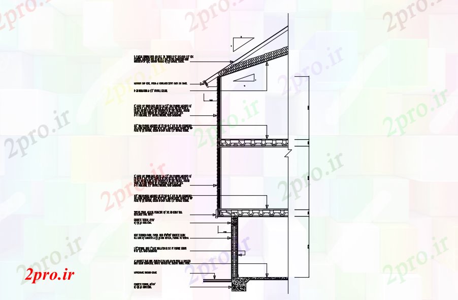 دانلود نقشه مسکونی  ، ویلایی ، آپارتمان   خانه بخش نشیمن  (کد89294)