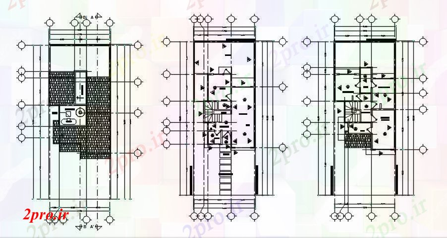 دانلود نقشه مسکونی  ، ویلایی ، آپارتمان   طرحی  اتوکد خانه (کد89317)