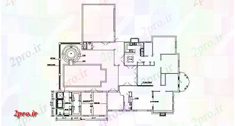 دانلود نقشه مسکونی  ، ویلایی ، آپارتمان  طرحی خانه های مسکونی با ابعاد جزئیات (کد89403)