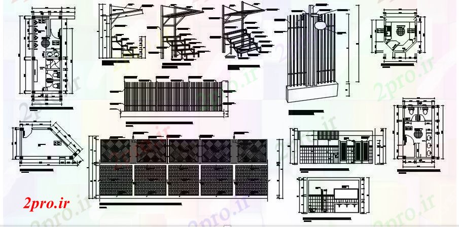 دانلود نقشه مسکونی  ، ویلایی ، آپارتمان  حمام طراحی (کد89433)