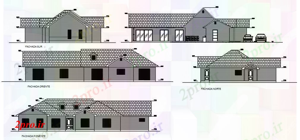 دانلود نقشه مسکونی  ، ویلایی ، آپارتمان  خانه نمای طراحی (کد89463)