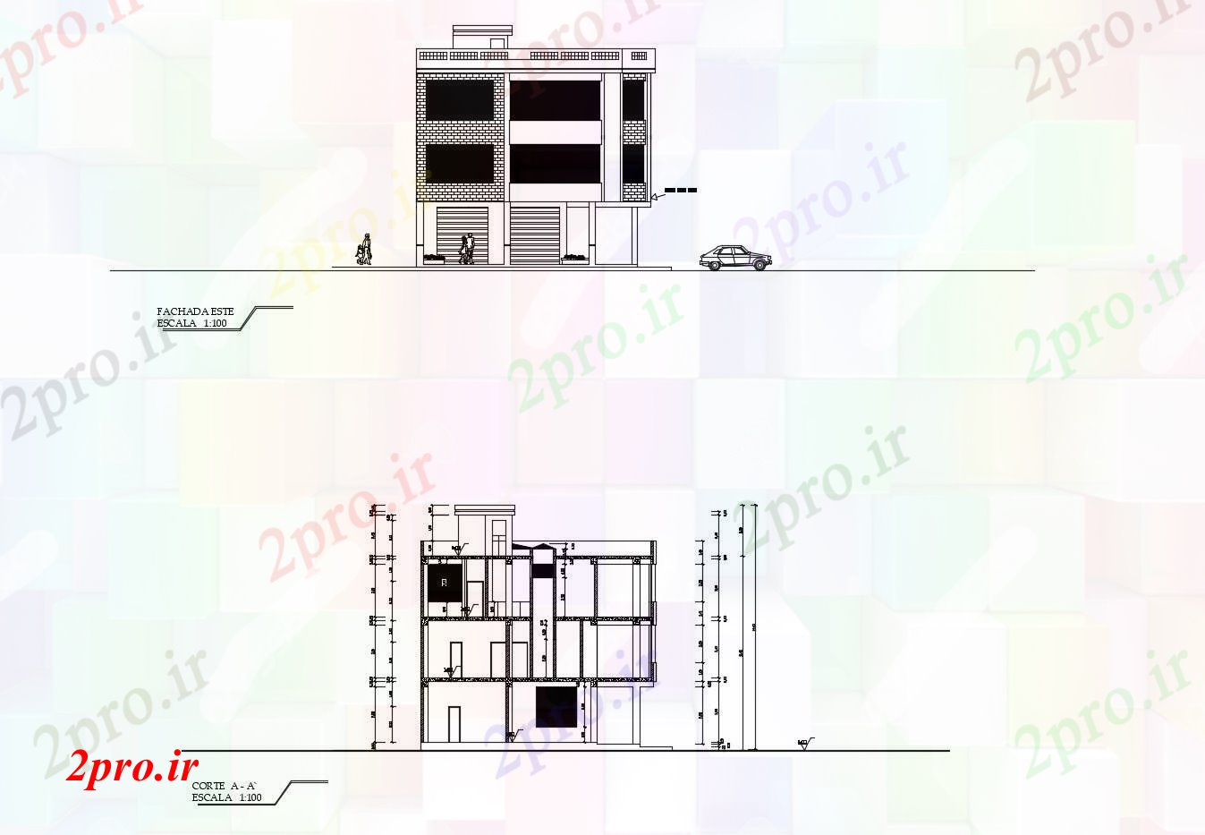 دانلود نقشه مسکونی  ، ویلایی ، آپارتمان  طراحی نمای ساخت و ساز (کد89510)