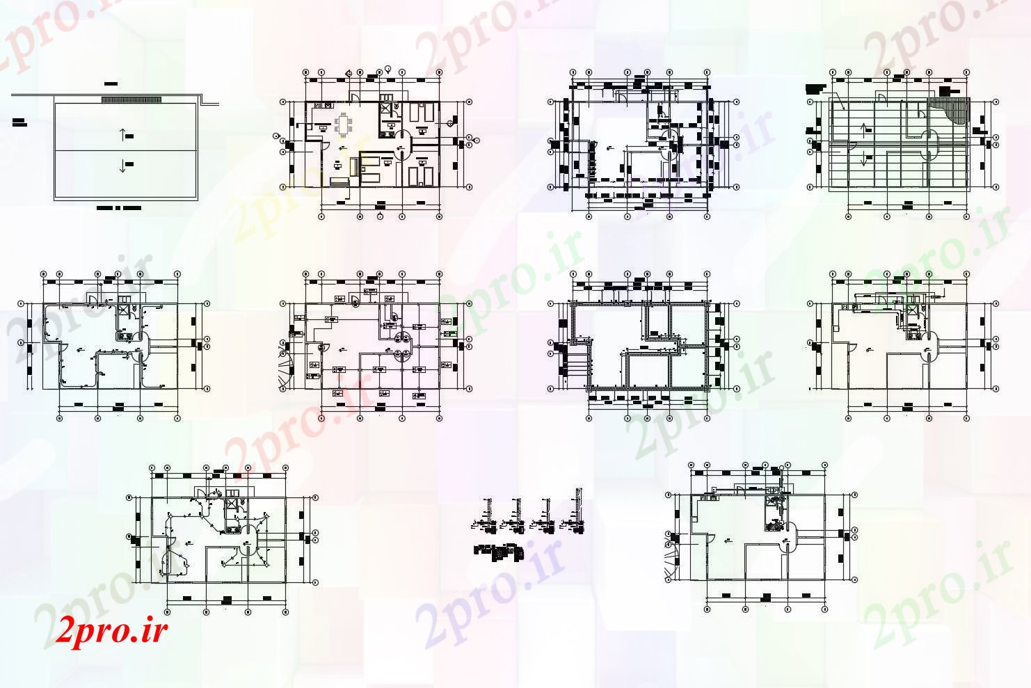 دانلود نقشه مسکونی  ، ویلایی ، آپارتمان  صفحه اصلی طراحی (کد89526)