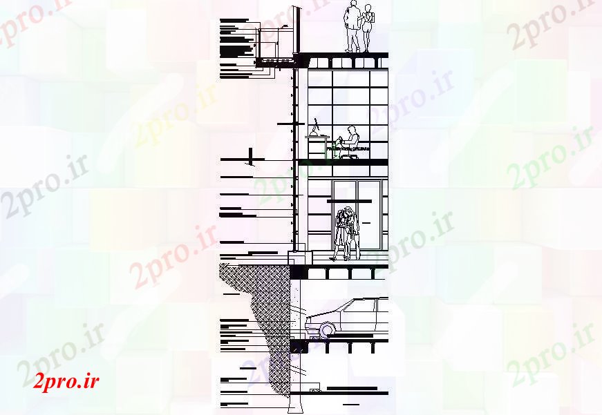 دانلود نقشه  ساختمان دولتی ، سازمانی طراحی ساختمان دولتی (کد89542)