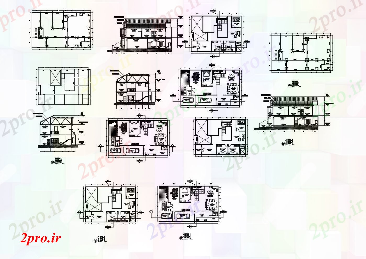 دانلود نقشه مسکونی  ، ویلایی ، آپارتمان  خانه طراحی (کد89545)