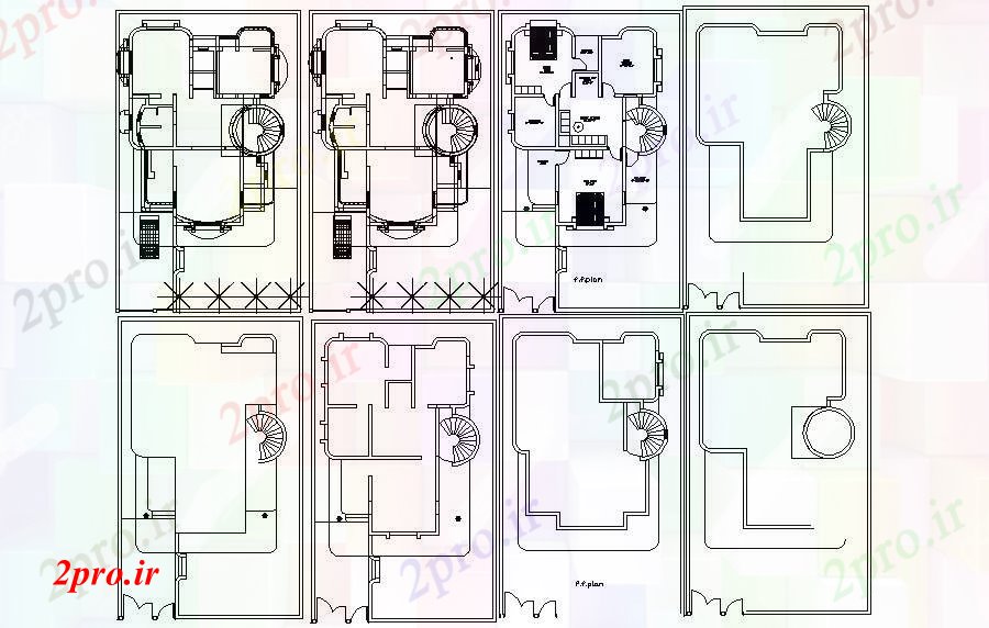 دانلود نقشه مسکونی  ، ویلایی ، آپارتمان  طرحی از خانه  (کد89600)