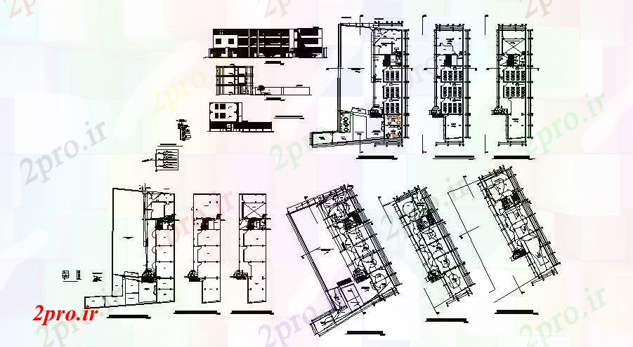 دانلود نقشه دانشگاه ، آموزشکده ، موسسه - مرکز آموزشی 33 در 39 متر (کد89667)