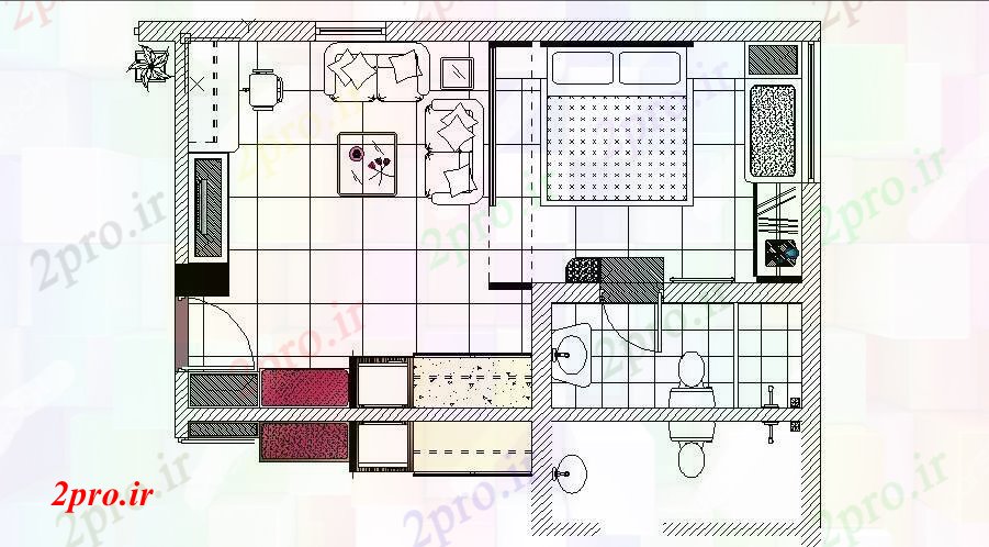 دانلود نقشه مسکونی  ، ویلایی ، آپارتمان  خانه طراحی مبلمان (کد89678)