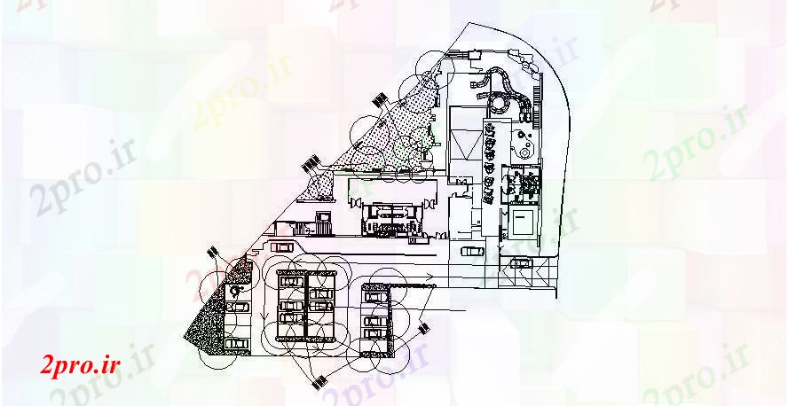 دانلود نقشه باشگاه طراحی محل باشگاه وانجمن 6 در 20 متر (کد89684)