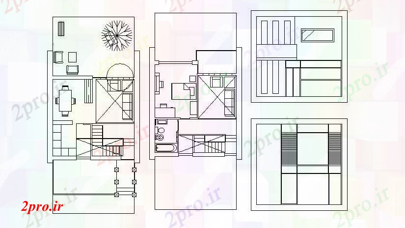 دانلود نقشه مسکونی  ، ویلایی ، آپارتمان  خانه  طراحی (کد89688)