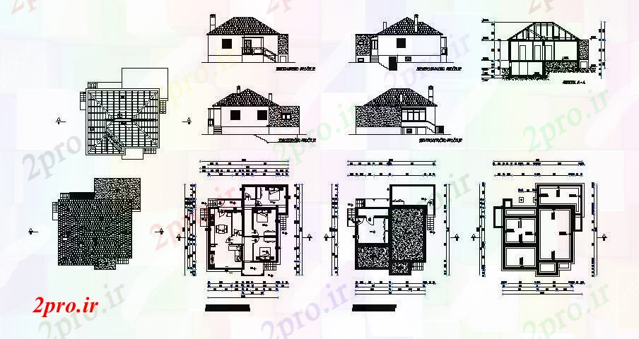 دانلود نقشه مسکونی  ، ویلایی ، آپارتمان  برنامه های طراحی خانه (کد89694)