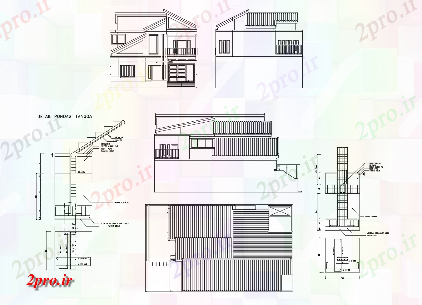 دانلود نقشه مسکونی  ، ویلایی ، آپارتمان  خانه طراحی با ابعاد جزئیات (کد89708)