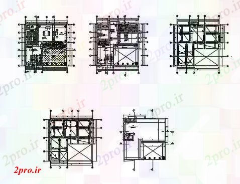 دانلود نقشه خانه های کوچک ، نگهبانی ، سازمانی - خانه حمل طراحی (کد89726)