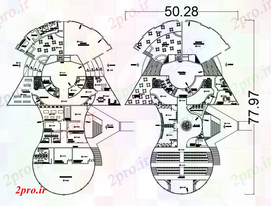 دانلود نقشه مسکونی  ، ویلایی ، آپارتمان  طراحی ساختمان اتوکد با ابعاد جزئیات (کد89782)