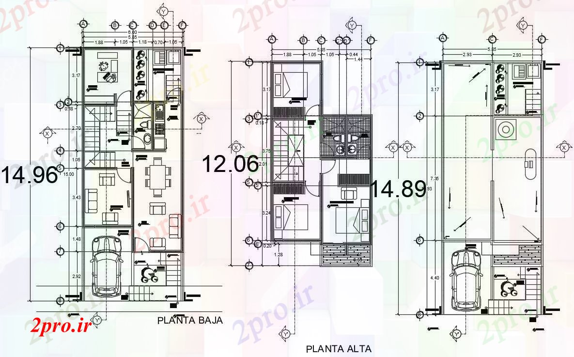 دانلود نقشه مسکونی  ، ویلایی ، آپارتمان  طراحی خانه به اتوکد (کد89877)