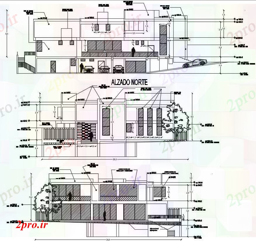 دانلود نقشه مسکونی  ، ویلایی ، آپارتمان  خانه  (کد90019)