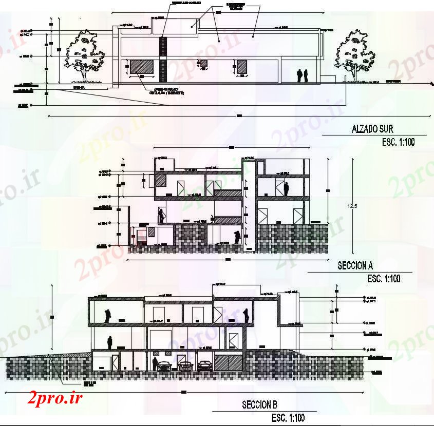 دانلود نقشه مسکونی  ، ویلایی ، آپارتمان  نما خانه  (کد90021)