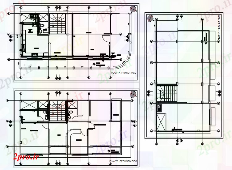 دانلود نقشه مسکونی  ، ویلایی ، آپارتمان  خانه مسکونی با ابعاد جزئیات  (کد90028)