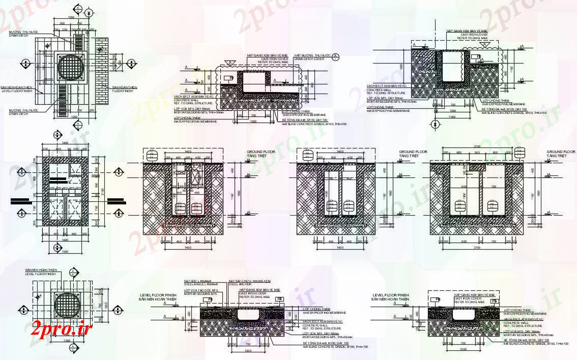دانلود نقشه جزئیات معماری طراحی گردآورنده (کد90104)