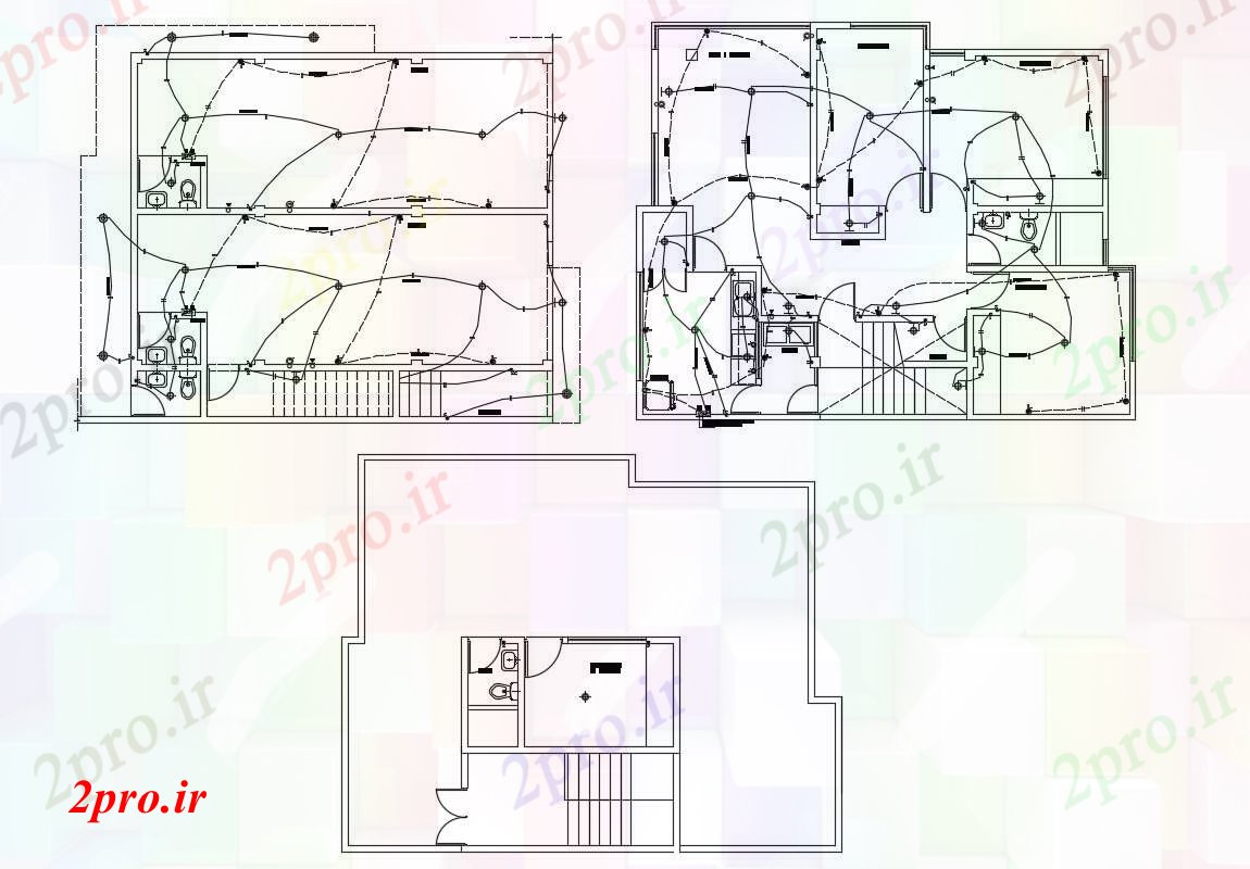 دانلود نقشه طراحی داخلی جزئیات  طراحی های لوازم خانه اتصالات (کد90164)