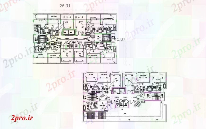 دانلود نقشه برق کشی ، اتصالات طراحی جزئیات ساخت طرحی های الکتریکی  (کد90251)