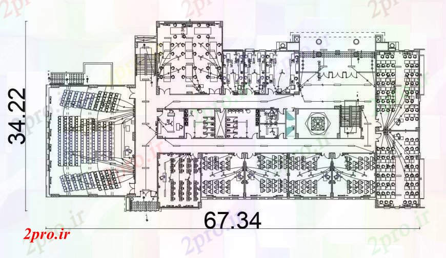 دانلود نقشه طراحی داخلی  طراحی طرحی های الکتریکی  دو بعدی  در ساخت (کد90253)