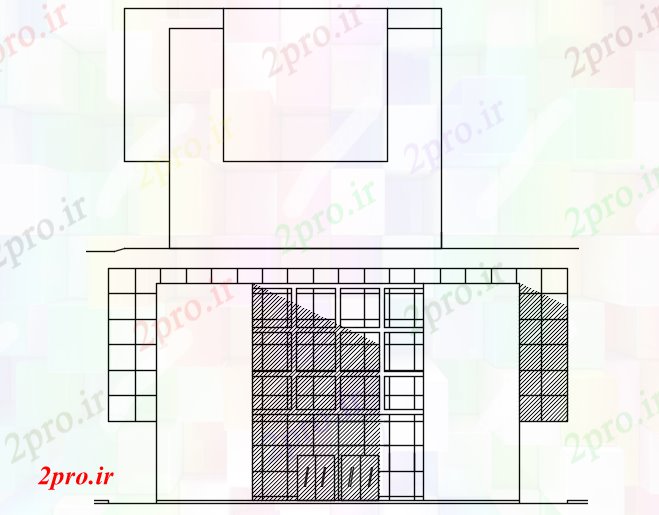 دانلود نقشه ساختمان اداری - تجاری - صنعتی  طراحی ساختمان  (کد90293)