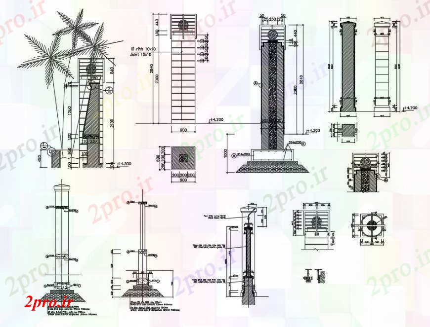 دانلود نقشه مسکونی ، ویلایی ، آپارتمان نصب و راه اندازی لامپ دیوار ترکیب 4 در 6 متر (کد90470)