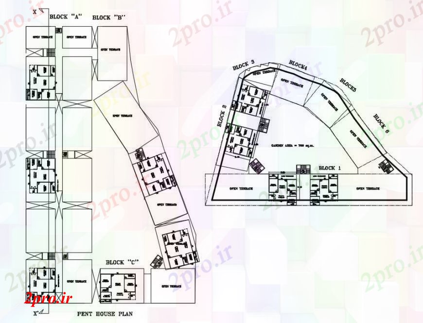 دانلود نقشه مسکونی ، ویلایی ، آپارتمان بلوک آپارتمان محل اقامت جامعه 21 در 32 متر (کد90480)